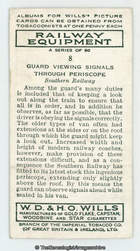 Guard Viewing Signals Through Periscope (Railway, Railway Guard, Train)