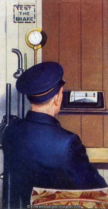 Guard Viewing Signals Through Periscope (Railway, Railway Guard, Train)