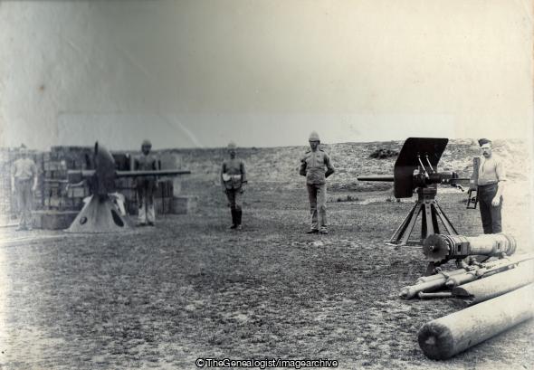 Gun Park Pur Camp January 1901 (1901, C1900, Gun, India, Pur Camp, Roorkee, United Provinces)