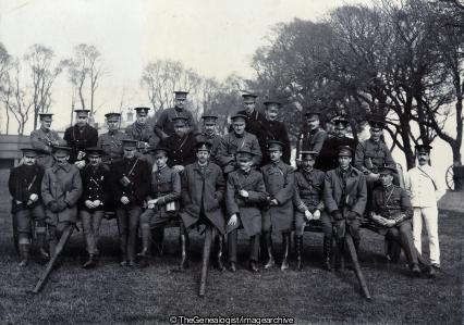 Gunnery Staff Course at Horse and Field Artillery School of Instruction Shoeburyness 1907 (1907, England, Essex, Regiment, Royal Field Artillery, Royal Horse Artillery, Shoeburyness, Staff Course)