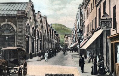 Halket Place Jersey showing Markets 1900 (Channel Islands, Halkett Place, Jersey, St Helier)