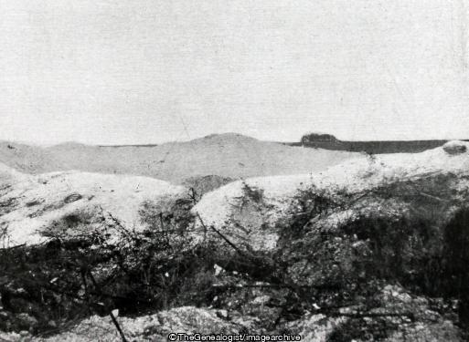 Harrison's Crater from Sniper's house Loos (1/2nd London Division, 47th Division, France, Harrison's Crater, Loos, Nord-Pas de Calais, Sniper's House, WW1)