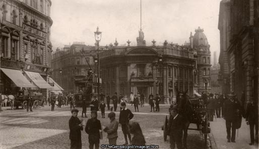 High Street Dundee 1914 (1914, Angus, Dundee, High Street, horse and cart, Scotland, tram)