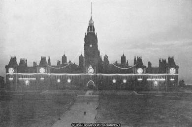 Illuminations at Ottawa (Canada, Ottawa, Parliament, Parliament House)