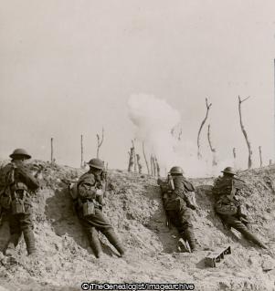 In the Firing Line at Passchendaele we repulse repeated Bosche counter attacks of great violence (3d, Passchendaele, Trench, WWI)