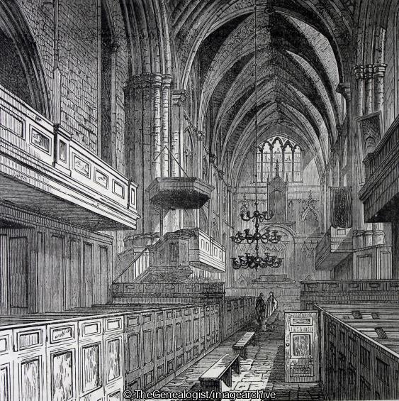 Interior of St Saviour's Church (Cathedral, London, Southwark, St Saviour)