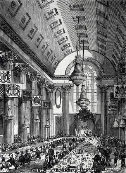 Interior of the Egyptian Hall Mansion House (Egyptian Hall, London, Mansion House)