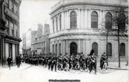 Jersey Church Parade 2nd Highland Light Infantry 1905 (1905, 2nd Battalion, C1900, Channel Islands, Church Parade, Highland Light Infantry, Jersey, Regiment, St Helier)
