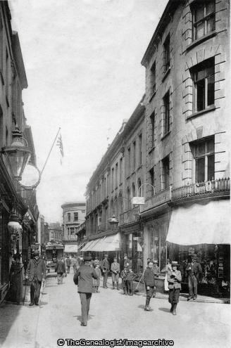 Jersey St Helier King Street 1911 (1/2d, 1911, 1911-09-11, France, Jersey, King Street, Madeline, Miss, St Helier, Vintier)