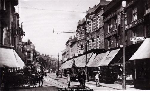 King Street Great Yarmouth 1910 (1910, England, Great Yarmouth, horse and cart, King Street, Norfolk)
