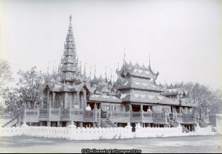 King Theebaw Monastery Mandalay (Burma, C1890, Mandalay, Monastery, Monastry, Myanmar, Salin Kyaung Monastery)