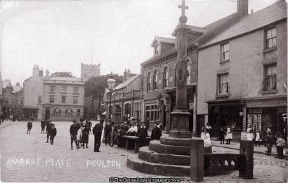 Lancs Poulton Le Fylde Market Place 1900 (1900, C1900, Church, England, Lancashire, Market Place, Poulton Le Fylde)