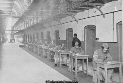Letter Writing in Wandsworth Gaol (England, Letter Writing, London, prisoners, Wandsworth, Wandsworth Gaol)