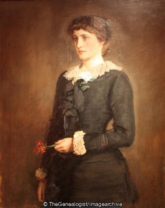Lillie Langtry A Jersey Lily by Millais 1878 (1878, Actor, actress, Emilie Charlotte Le Breton, Jersey, Jersey Lily, John Everett Millais, Lillie Langtry, Lily Langtry)