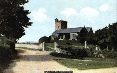 Llandrillo Church near Colwyn Bay 1907 (Llandrillo, St Trillo)