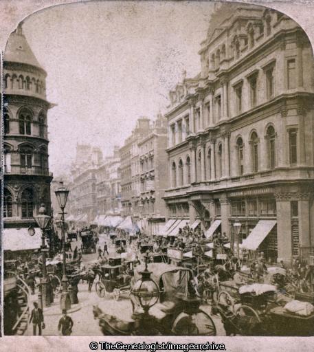 London Cheapside (3d, C1890, Cheapside, England, Horse and Carriage, London)