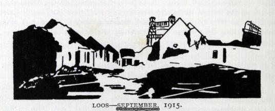 Loos September 1915 (1915, 6th Battalion, Cast Iron Sixth, City of London Rifles, Drawing, France, London Regiment, Loos, Nord-Pas de Calais, WW1)