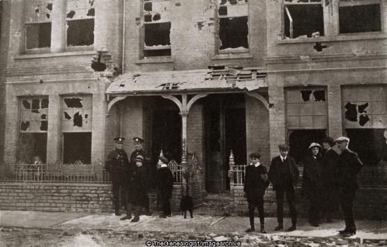 Lowestoft Cleveland Road South Side (Bombardment of Lowestoft, Cleveland Road, Lowestoft, WWI)