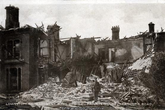 Lowestoft P1 Yarmouth Road (Bombardment of Lowestoft, Lowestoft, WW!, WWI, Yarmouth Road)