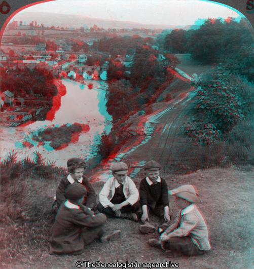 Ludlow and the River Teme 1930s (3d, C1930, England, ludlow, River, Shropshire, Teme, Valley)