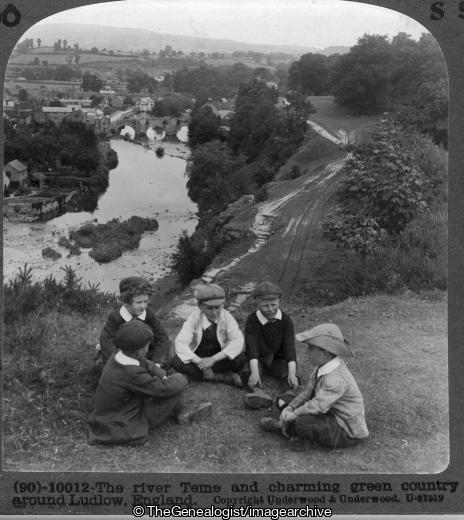 Ludlow and the River Teme 1930s (3d, C1930, England, ludlow, River, Shropshire, Teme, Valley)