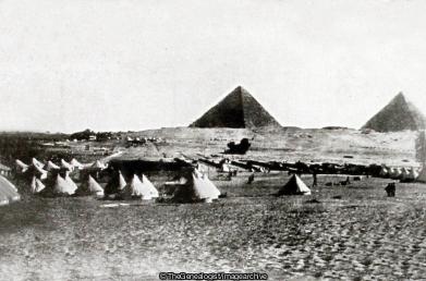Mena Camp December 1915 (1915, Egypt, Giza, Mena Camp, Nottinghamshire Yeomanry, Pyramid, South Nottinghamshire Hussars, Tent, WW1)