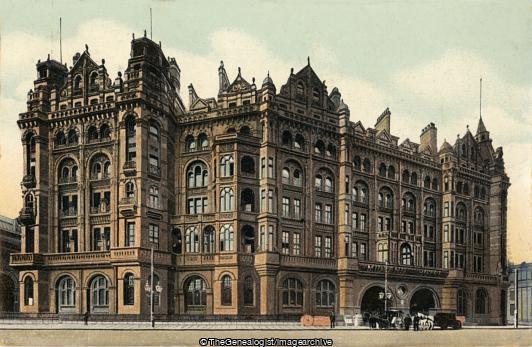 Midland Hotel Manchester (1912-07-31, England, Holland, Horse and Carriage, horse and cart, Hotel, Manchester, Midland Hotel, Schagen)