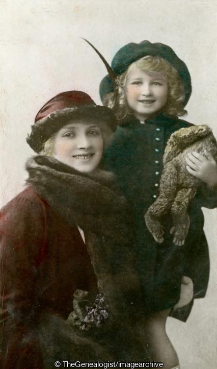 Miss Gladys Cooper and daughter Joan - Rotary Photo (Actor, Dame Gladys Constance Cooper, Gladys Cooper, Joan Buckmaster, Producer, Theatrical Manager)
