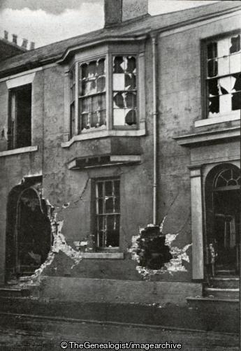 Moor Terrace Hartlepool East Coast Raids P10 (10, 16/12/1914, Durham, East Coast Raids, England
, Hartlepool, Moor Terrace, Shell Hole, shelling, WW1)