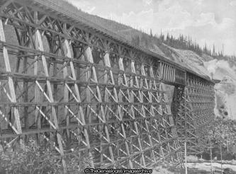 Mountain Creek Bridge Canadian Pacific Railway (Canada, Canadian Pacific Railway, Mountain Creek Bridge, Railway, Viaduct)