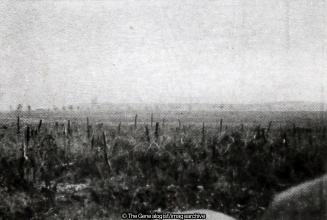 No Mans Land looking towards Loos as seen from the Trenches at Maroc (6th Battalion, Cast Iron Sixth, City of London Rifles, France, Grenary 	Maroc, Grenay, London Regiment, Loos, Maroc, No Man's Land, Nord-Pas de Calais, Trench, WW1)