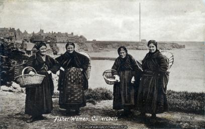 Northumberland Fisher Woman Cullercoats 1910 (1910, Cullercoats, England, Fisher Woman, Northumberland)