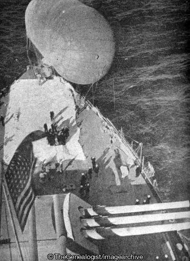 Observation Balloon for Service with a United States Battleship (Battleship, Observation Balloon, WWI)