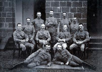 Officers and NCOs 29th Battery RFA Kirkee Oct 1900 (1900, 29th Battery, C1900, Edward Leslie Bond, India, Khadki, Kirkee, Maharashtra, NCOs, Officers, Royal Field Artillery)