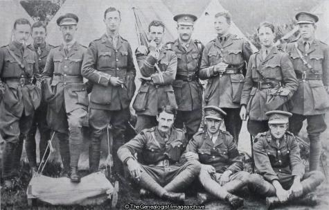 Officers at Somerleyton 1916 (1916, 6th Battalion, England, Officers, Somerleyton, Suffolk, West Yorkshire, WW1)