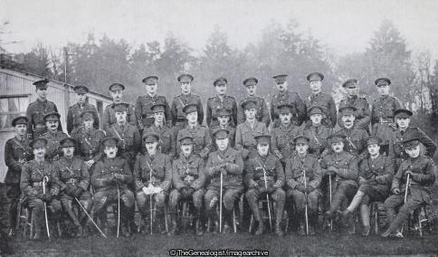 Officers of Battalion December 1915 (18th Battalion, 1915, Northumberland Fusiliers, Officers, WW1)