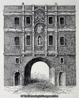 Old Lud Gate 1750 (London, Lud Gate, Ludgate, Ludgate Hill)