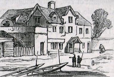 Old Swan Tavern Fulham 1820 (Fulham, London, Swan Tavern)