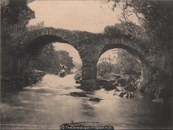 Old Weir Bridge Killarney (1905, Bridge, C1900, Ireland, Kerry, Killarney, Old Weir Bridge, Rowing Boat)