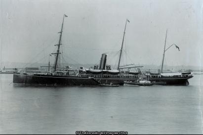 P&O SS Peninsular Sep 1900 London to Bombay (1900, C1900, P&O, Paddle Steamer, SS Peninsular, Steamer)