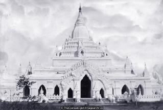Pagoda Amarapura (Amarapura, Burma, C1890, Mandalay, Myanmar, Pagoda)