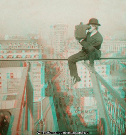 Photographing New York (3d, 5th Avenue, C1920, Camera, New York, New York State, Photographer, Stereo Camera, U.S.A.)