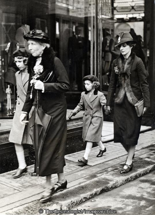 Princesses Elizabeth's First Tube Ride 15th May 1939 (Lady Helen Graham, London, Marion Crawford, Princess, Princess Elizabeth, Princess Margaret, Tottenham Court Road)