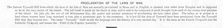 Proclamation of the Laws of Man (Isle of Man, July 5th, Laws of Man, Proclamation, Tynwald Day, Tynwald Hill)