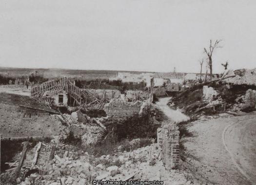 Proville (Cambrai, France, Nord-Pas de Calais, Proville, Ruins, WW1)