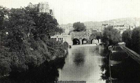Pultney Bridge and River Avon, Bath (Avon, Bath, Bridge, pultney bridge, River, Somerset)