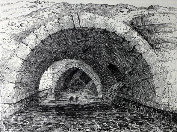 Remains of Old Holborn Bridge 1844 (Holborn, Holborn Bridge, London)