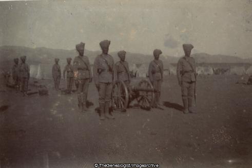 Right Section No5 Subdivision (C1905, Camp, India, Kohat Mountain Battery, Mountain Gun, North West Frontier Province, Pakistan, Right Section, Tent)