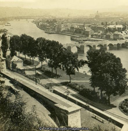 River Meuse and Parc de la Citadel, Namur, Belgium (3d, Belgium, Meuse, Namur, Parc de la Citadel)