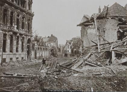 Rue De Lille Armentieres (Armentieres, France, Nord-Pas de Calais, Rue de Lille, Ruins, WW1)